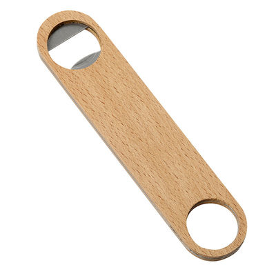 Sublimasi Pembuka Botol Logam Kayu Beech - Sempurna Untuk Hadiah 4cm
