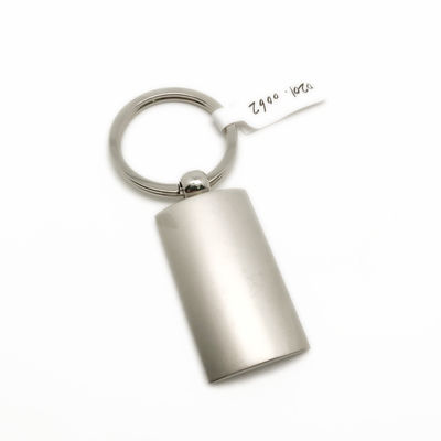 Silver Keychain Pribadi dengan Opsi Desain Logo yang Disesuaikan