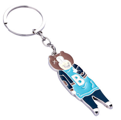 Custom Logo Metal Keychain dengan finish enamel tahan lama dalam berbagai warna untuk penggunaan sehari-hari
