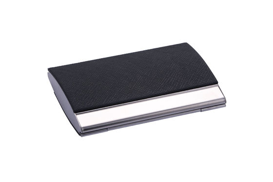Pemegang Kartu Bisnis Slim Metal Snap Closure untuk Kartu Bisnis Profesional
