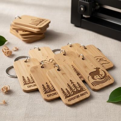 Harga bagus Tag Kunci Kayu Selesai Tahan Air Ukiran Tag Identifikasi Gantungan Kunci Kayu Kustom Ramah Lingkungan Tahan Lama Pesanan Massal on line