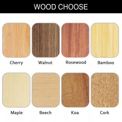 Ukiran Gantungan Kunci Kulit Kayu yang Dapat Disesuaikan - Kayu Walnut Beech
