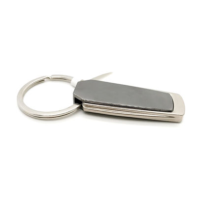 Individu Polybag Package Gun Black Metal Keychain Holder Tersedia untuk OEM/ODM