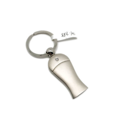 Keychain Bulk yang dapat disesuaikan dalam Silver dengan OEM / ODM Tersedia