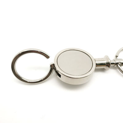 Logo Perak Customized Logo Metal Keychain Pemegang