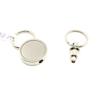 Logo Perak Customized Logo Metal Keychain Pemegang