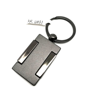 MOQ 500 Black Gun warna Metal Keychain Pemegang dengan Logo Disesuaikan untuk