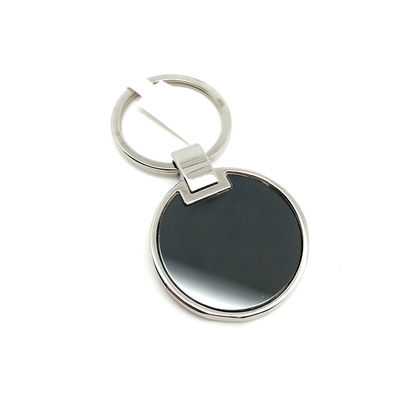 Silver Black Design Metal Keychain Holder TT Periode Pembayaran Paket Polybag Individual