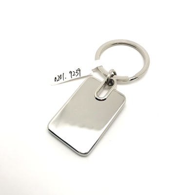 25x75x5mm Metal Keychain Holder Ketahanan tinggi