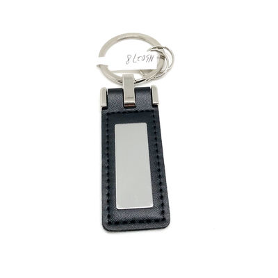 Customized Keychain Kulit Klasik Key Holder dalam Polybag Kemasan