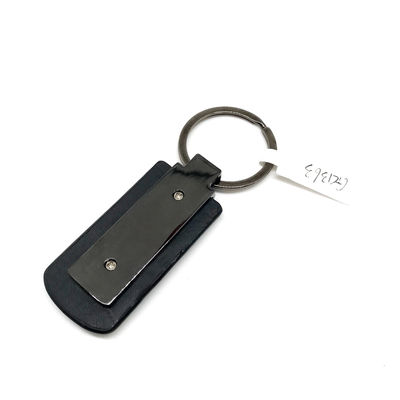 Keychain Kulit Klasik yang Disesuaikan untuk Pemegang Kunci Warna Tersedia Desain Unik