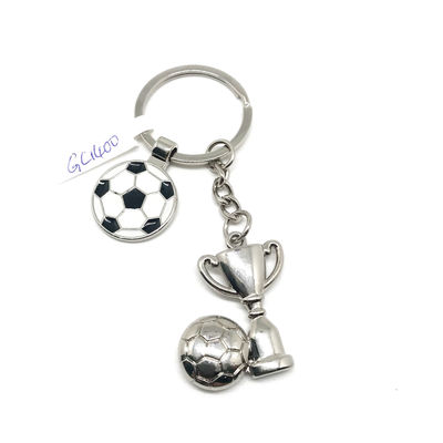 Bermacam-macam Bentuk Tulang Metal Keychain Ramah Lingkungan Trendy Key Holder dihiasi untuk memegang kunci