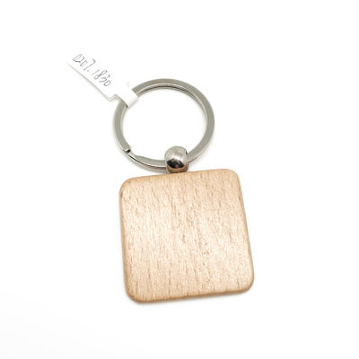 Keychain Kayu Alam Ukiran Ramah Lingkungan 2-10mm