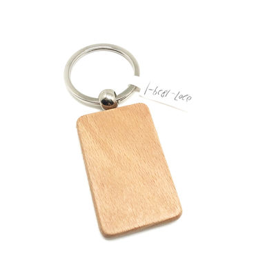 Eco Friendly Keychain Kayu Pribadi Ukiran Hadiah Disesuaikan di Kayu Alami