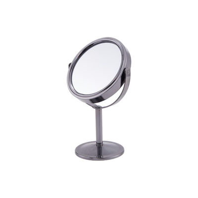 Elegant Perak PU Kulit Kecantikan Vanity Meja Cermin / Makeup Meja Top Cermin dengan 2X pembesaran