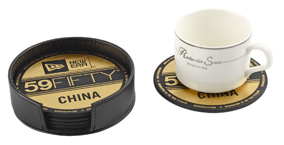 Multicolor Cork / PU Modern Coaster Set Untuk Minuman Panas Dan Dingin