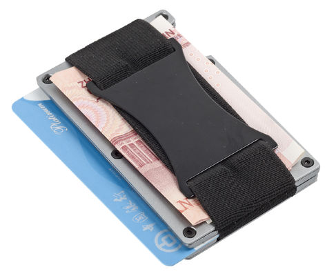 Klasik PU Aluminium RFID Blokir Dompet Mengorganisir Melindungi 8-10 Kartu
