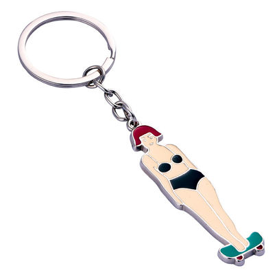 Keychain logam lucu yang disesuaikan untuk memegang kunci sehari-hari dengan logo yang diisi minyak tahan lama