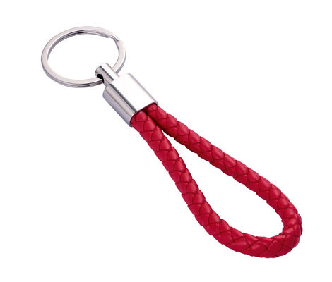 Gaya Klasik Custom Leather Keychain Holder Tersedia Warna Polybag Dikemas
