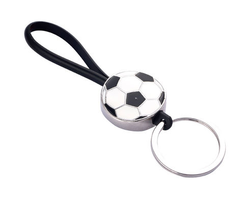 Keychain Kulit Klasik Disesuaikan Pemegang Kunci tahan lama Dengan Pola Tersedia