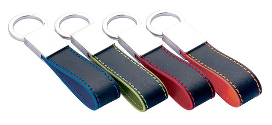 Keychain Kulit Klasik Yang Enak Dalam Pola Khusus Berbagai Warna Kemasan Polybag