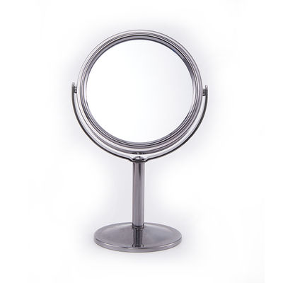 Meja Kosmetik Perak Bulat Top Mirror dengan Desain Disesuaikan