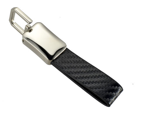 Keychain Kulit Gaya Klasik dengan Pemegang Keychain Disesuaikan dan Pola Pribadi