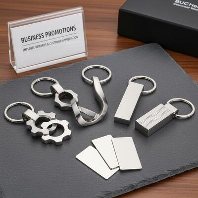 Zinc Alloy Keychain Unik Keychain Holder Bagus untuk Promosi Bisnis Penghargaan Karyawan dan Penghargaan Pelanggan