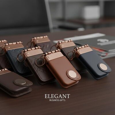 Customized Key Holders Kulit Keychain Holder Desain elegan Sempurna untuk Bisnis Kado Perusahaan dan Kampanye Pemasaran