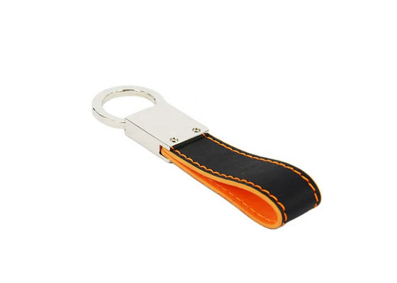 Stitch Metal Snap Hook Gantungan Kunci 7mm Debossing Kulit Gantungan Kunci Mobil