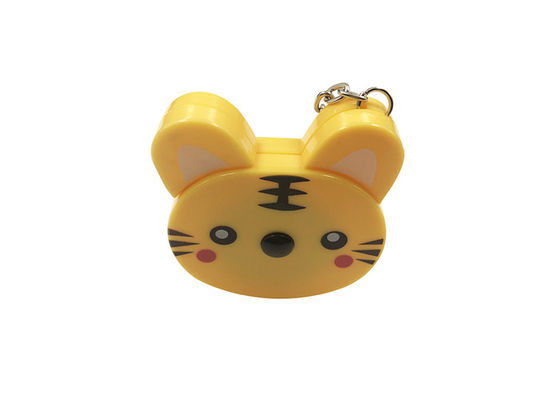 Cute Tiger Retractable Tape Measure ABS Plastik Penjahit Hewan Logam