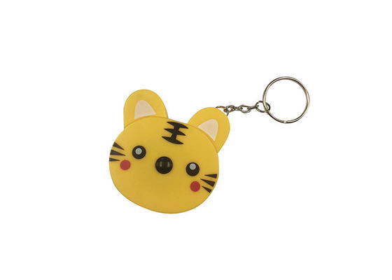 Cute Tiger Retractable Tape Measure ABS Plastik Penjahit Hewan Logam