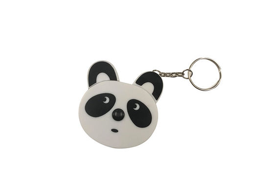 Cute Panda Retractable Tape Measure Penjahit Plastik 13mm Tebal Digital Printing