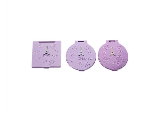 Aluminium Bulat Cermin Lipat Kecil Lipat Perjalanan Compact Mirror Square