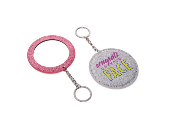 Mini Pantone Metal Kosmetik Pocket Mirror PU Kulit Travel Makeup Mirror