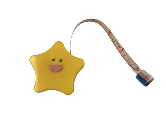 Plastik Tailor Soft Tape Measure Untuk Tubuh Cute Star 14mm Tebal Iklan Hadiah