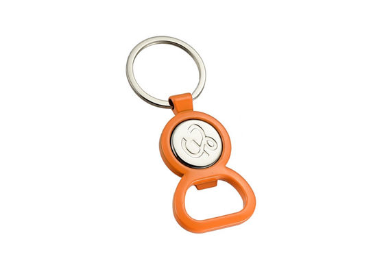 Zinc Alloy Metal Shopping Trolley Coin Holder Gantungan Kunci Pembuka Botol Bulat