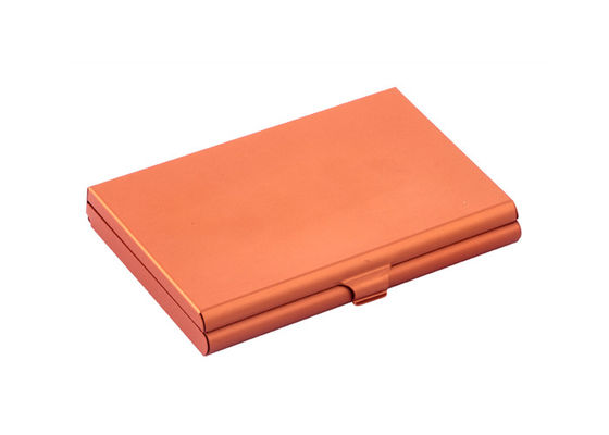 Personalized Aluminium Card Case Cermin Kaca Penutup Magnetik