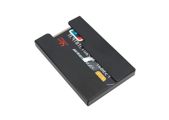 Buka Dompet Kartu Kredit Organizer Dompet Dompet Carbon Fiber Stainless Steel Holder