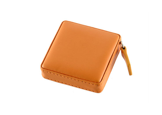Harga bagus Square PU Leather Retractable Cloth Tape Measure Body 2 Meters Measuring Tape on line
