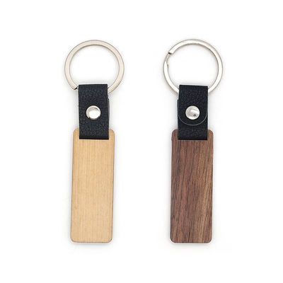 Harga bagus Ukiran Gantungan Kunci Kulit Kayu yang Dapat Disesuaikan - Kayu Walnut Beech on line