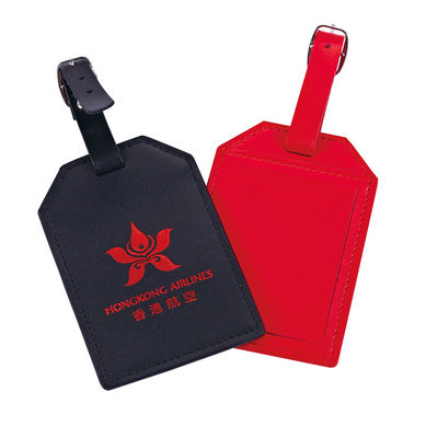 Harga bagus Custom Logo PU Baggage Tag Dengan Aman Buckle Strap Anggaran Ramah Hadiah Untuk Wisatawan on line