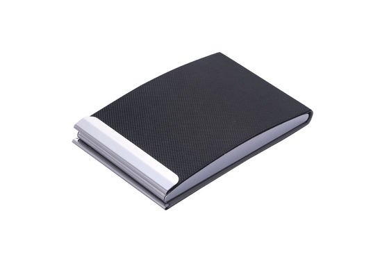 Harga bagus Pemegang Kartu Bisnis Logam / PU dengan Penutupan Snap Desain Profesional dan Elegan on line