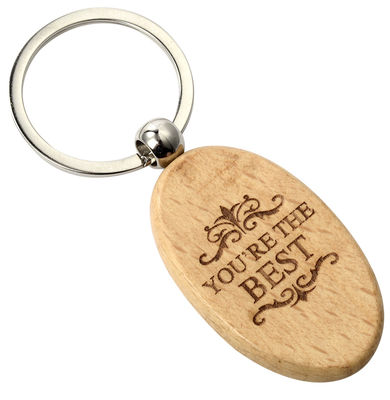 Harga bagus Keychain Kayu Ukuran 2-10mm Untuk Acara Bisnis on line