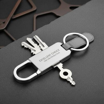 Harga bagus Pemegang Kunci Logam tahan lama paduan seng OEM ODM Pilihan yang sangat baik untuk hadiah perusahaan dan produksi kunci khusus on line