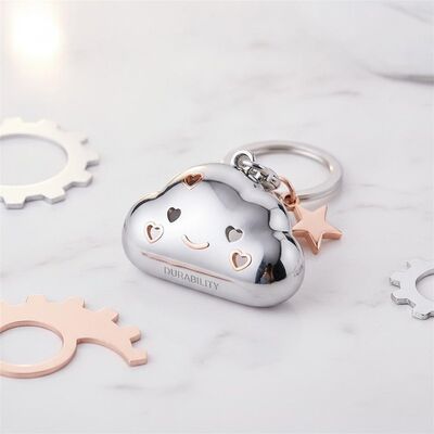 Harga bagus Keychain Logam Cantik Yang Cute Dengan Ketahanan Tinggi Cocok untuk Promosi Bisnis Acara Perusahaan dan Desain Khusus on line