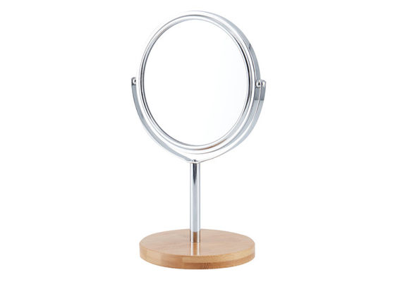 Harga bagus UV Printing Round Makeup Mirror Rotatable Dua Sisi Cermin Kaca Laser Engraving on line