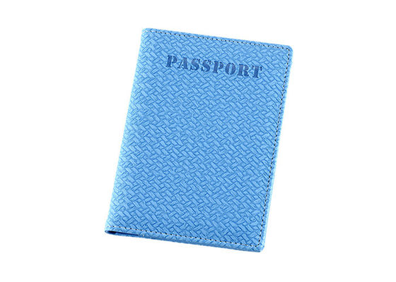 Harga bagus Weave Pu Leather Passport Holder Wanita Hadiah Iklan Persegi Panjang on line