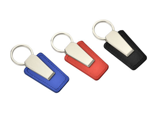 Harga bagus Souvenir Personalized Kulit Gantungan Kunci Ukiran Laser Matt Nikel Selesai on line